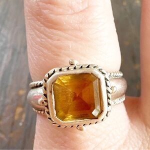 Gorgeous Sterling Silver Citrine Ring